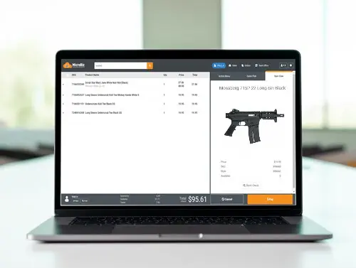 GunBiz affordable gun store POS on Macbook 500 x 377 pos system with 4473