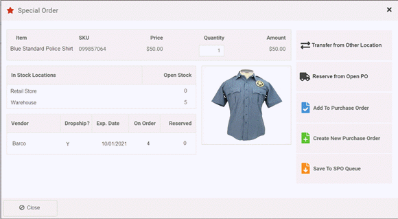 Special Order MicroBiz Best Gun Store POS 580 gun show pos system